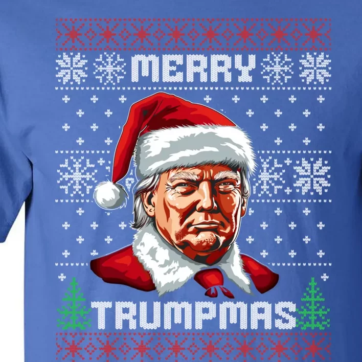 Merry Trumpmas Santa Claus Trump Christmas Ugly Christmas Tall T-Shirt