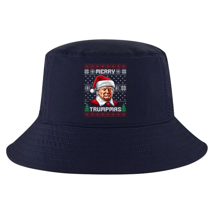 Merry Trumpmas Santa Claus Trump Christmas Ugly Christmas Cool Comfort Performance Bucket Hat