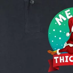 Merry Thiccmas Santa Claus Thicc Xmas Christmas Party Pajama Softstyle Adult Sport Polo