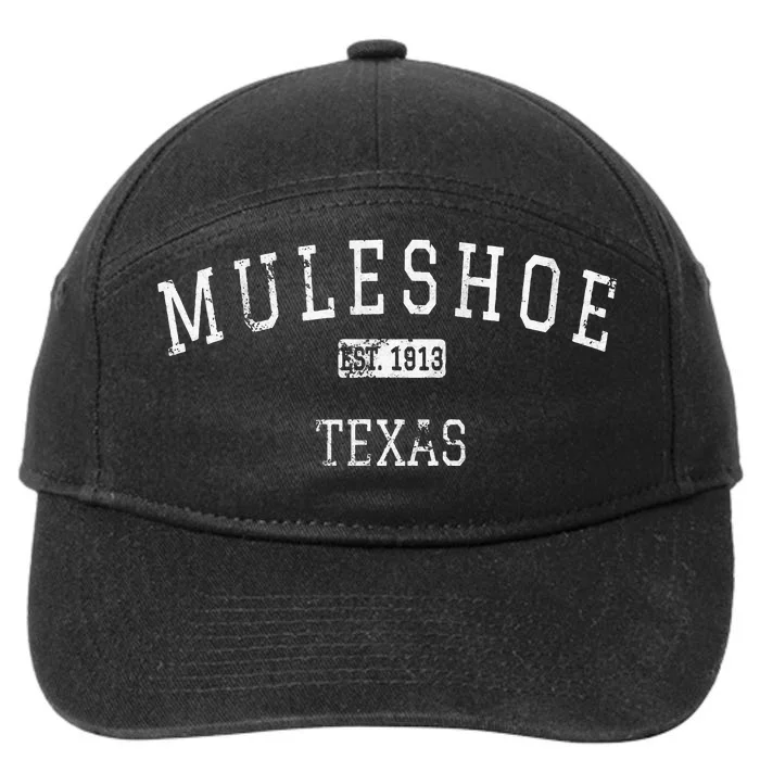 Muleshoe Texas Tx Vintage 7-Panel Snapback Hat