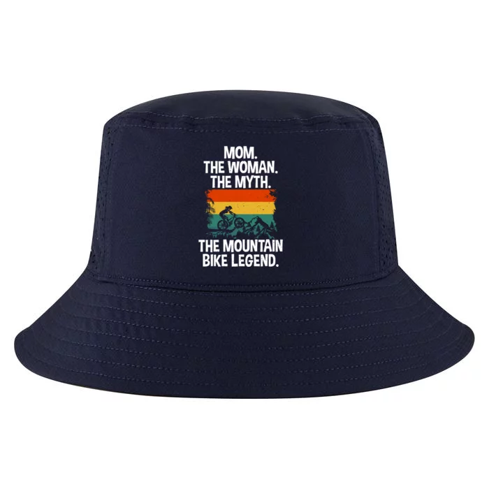 Mom The The Myth The Mountain Bike Legend Biking Mom Meaningful Gift Cool Comfort Performance Bucket Hat