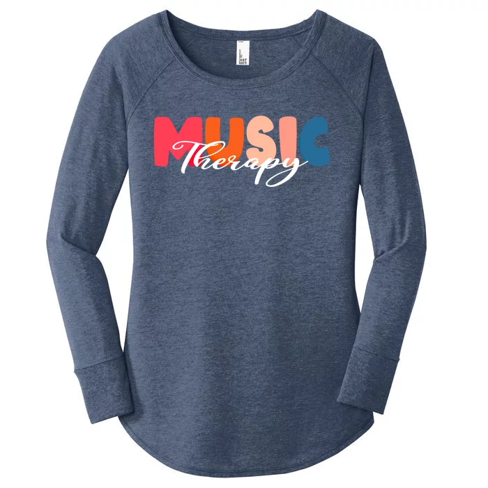 Music Therapy Therapist Psychology Tal Health Gift Women's Perfect Tri Tunic Long Sleeve Shirt