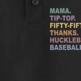 Mama Tip Top Fifty Thanks Huckleberry Baseball Player Mom Dry Zone Grid Performance Polo