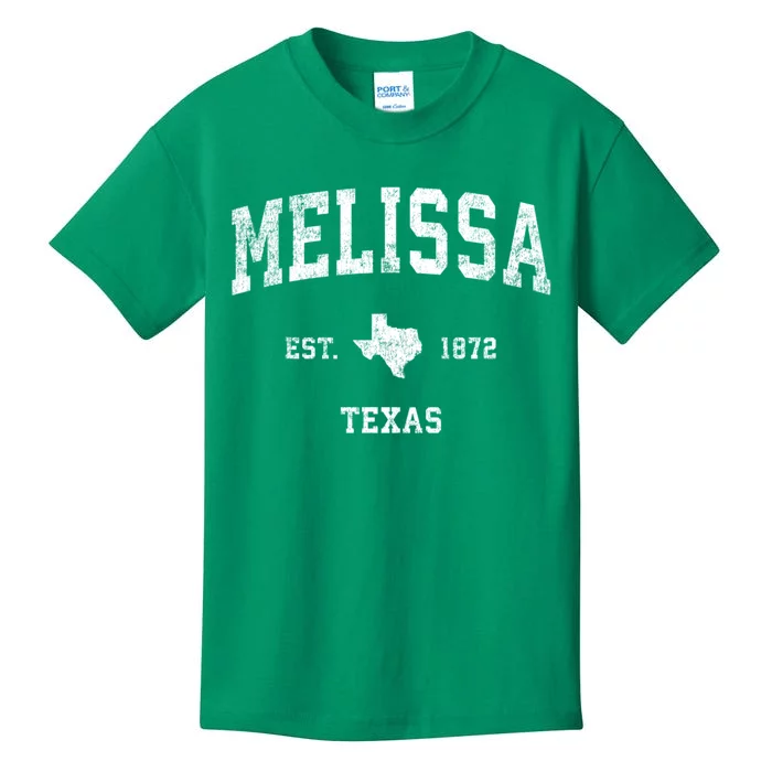 Melissa Texas Tx Vintage Sports Kids T-Shirt