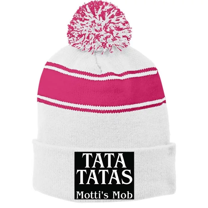 Motticomedy Tata Tatas MottiS Mob Stripe Pom Pom Beanie