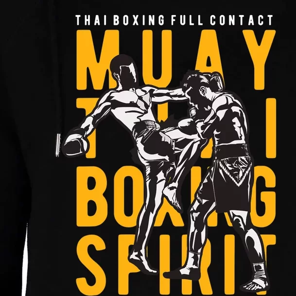 Muay Thai Thai Boxing Womens Funnel Neck Pullover Hood