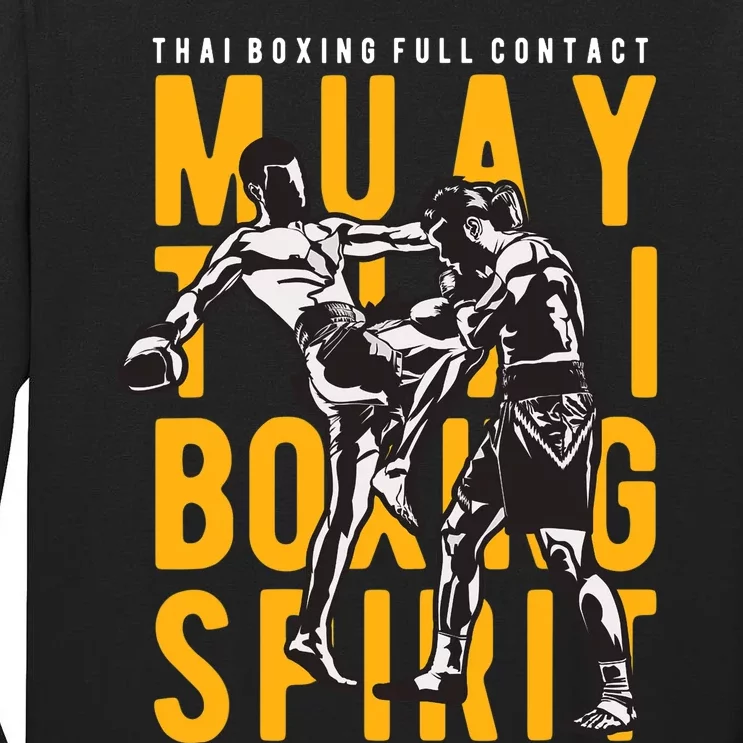 Muay Thai Thai Boxing Tall Long Sleeve T-Shirt