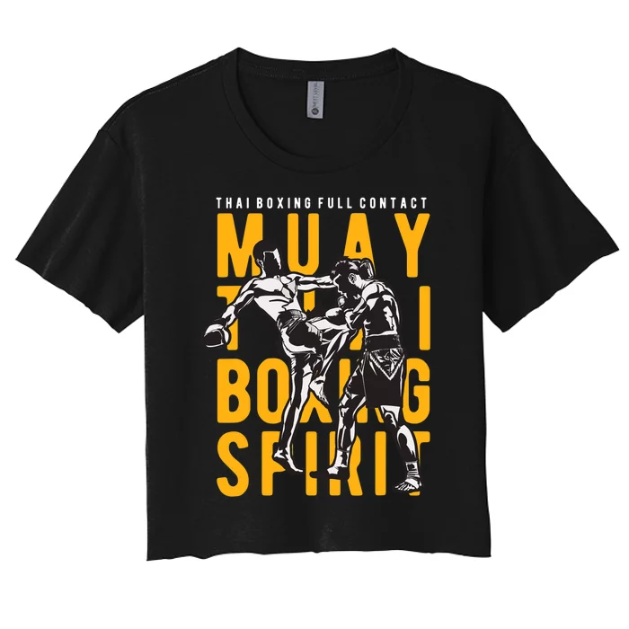 Muay Thai Thai Boxing Women's Crop Top Tee