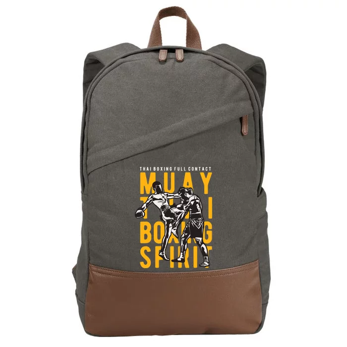 Muay Thai Thai Boxing Cotton Canvas Backpack