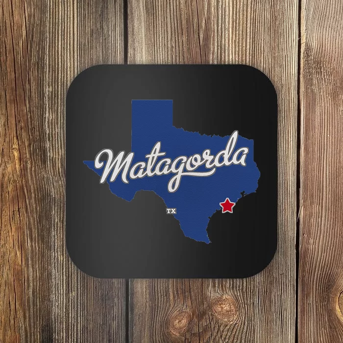 Matagorda Texas TX Map Coaster