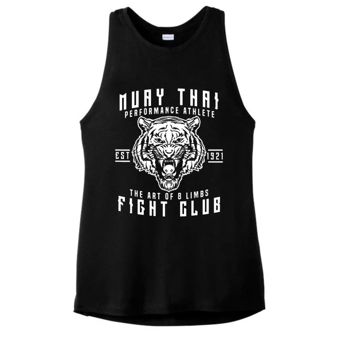 Muay Thai Thai Boxing Kickboxing Ladies Tri-Blend Wicking Tank