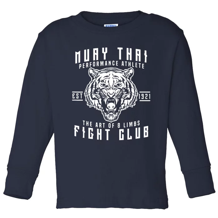 Muay Thai Thai Boxing Kickboxing Toddler Long Sleeve Shirt