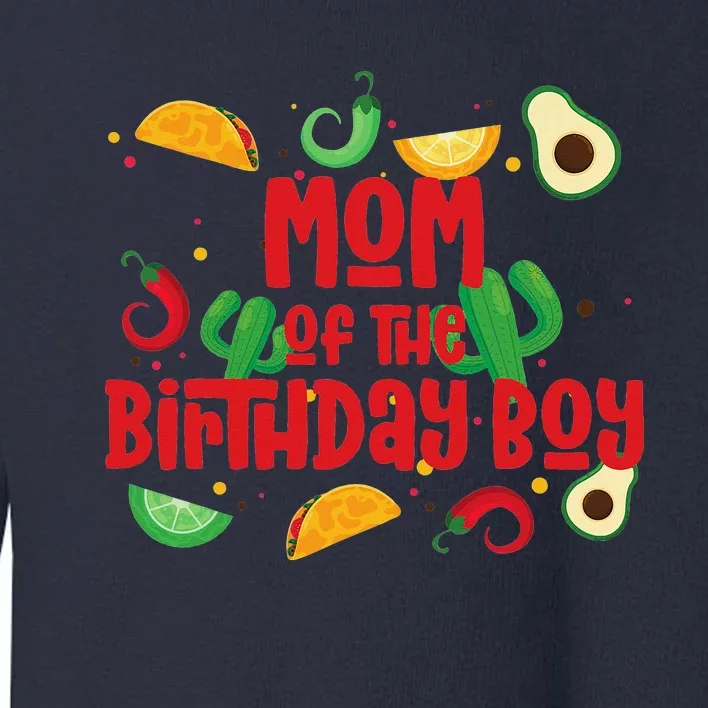 Mom Taco Twosday Fiesta Taco Birthday Theme 2yr Toddler Sweatshirt