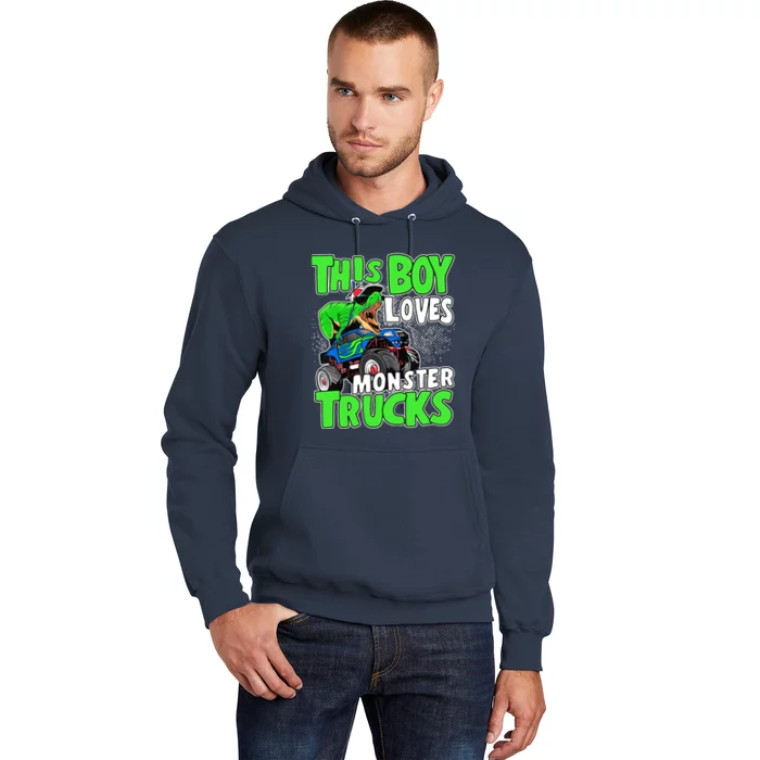 Monster Truck Toddler Boys This Boy Loves Monster Trucks Hoodie