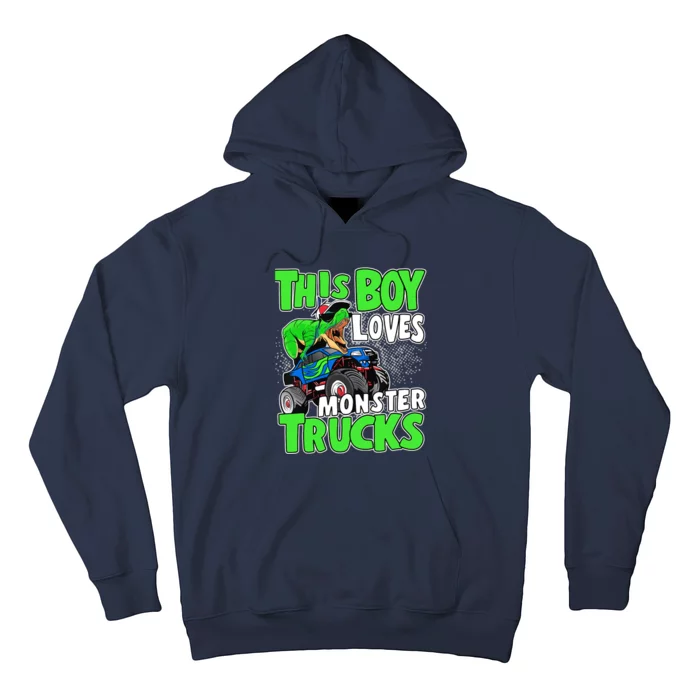 Monster Truck Toddler Boys This Boy Loves Monster Trucks Hoodie