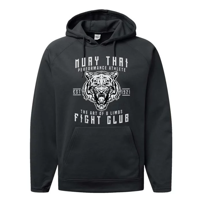 Muay Thai Thai Boxing Kickboxing Gift Performance Fleece Hoodie