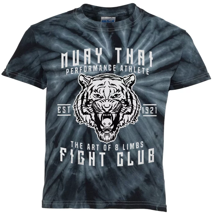 Muay Thai Thai Boxing Kickboxing Gift Kids Tie-Dye T-Shirt