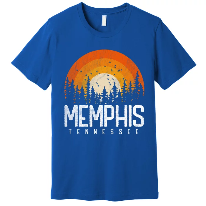 Memphis Tennessee Tn Cool Gift Retro Style Vintage 70s 80s Gift Premium T-Shirt