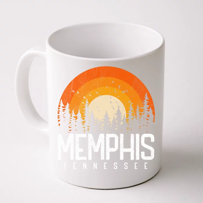 Memphis Tennessee Tn Cool Gift Retro Style Vintage 70s 80s Gift Front & Back Coffee Mug