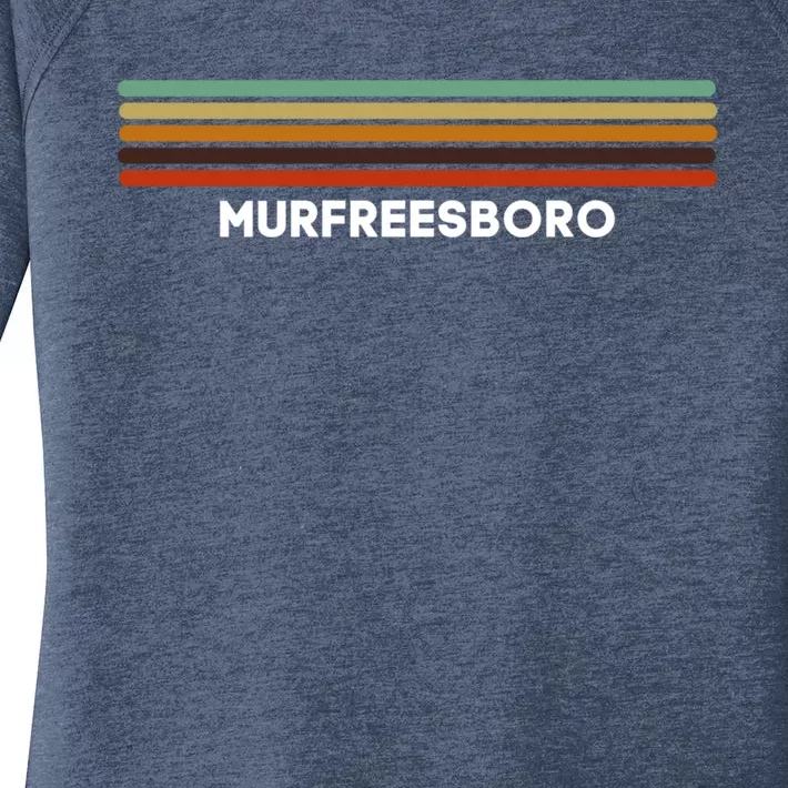 Murfreesboro Tennessee Tn Us Cities Of America Retro Cute Gift Women's Perfect Tri Tunic Long Sleeve Shirt