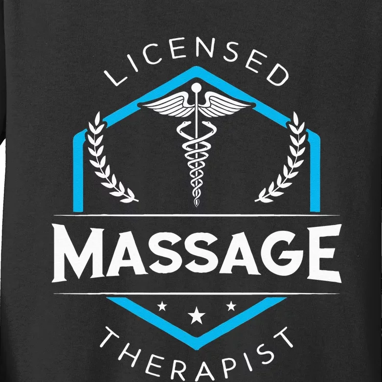 Massage Therapist Therapy Body Treatment Masseur Masseuse Kids Long Sleeve Shirt