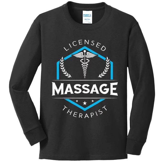 Massage Therapist Therapy Body Treatment Masseur Masseuse Kids Long Sleeve Shirt