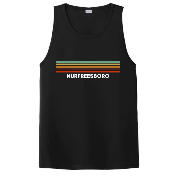 Murfreesboro Tennessee Tn Us Cities Of America Retro Gift Performance Tank