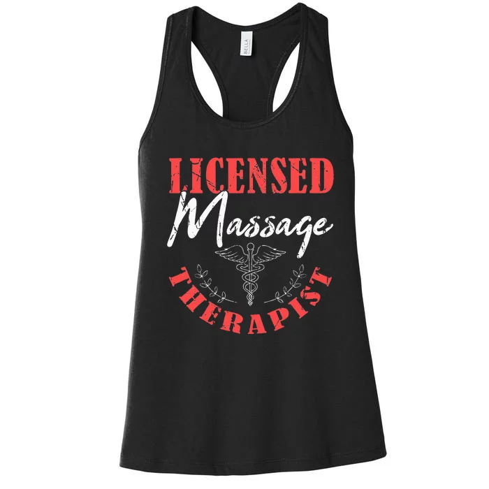 Massage Therapist Therapy Body Treatment Masseuse Masseur Women's Racerback Tank