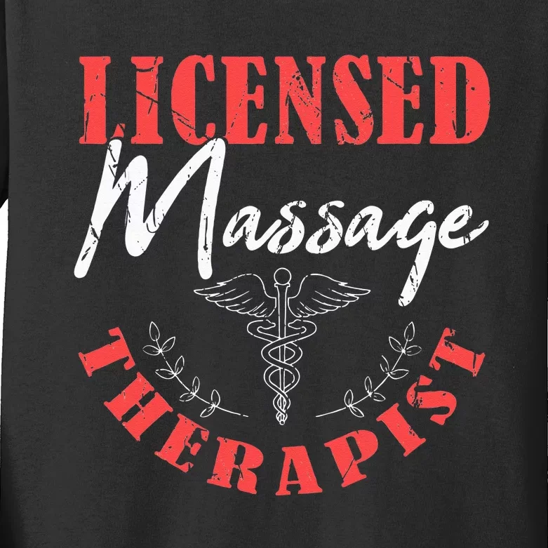 Massage Therapist Therapy Body Treatment Masseuse Masseur Kids Long Sleeve Shirt