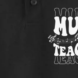 Music Teacher Teacher Life Love Music with Teacher Gifts Dry Zone Grid Performance Polo