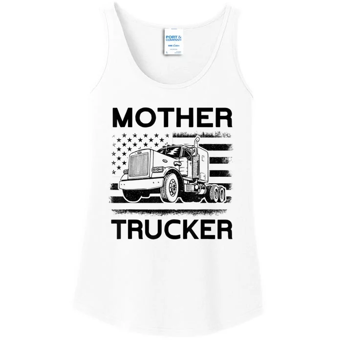 Mother Trucker Truck Driver Ladies Essential Tank