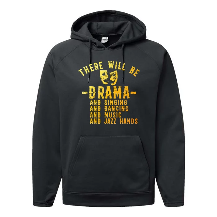 Musical Theatre Theater Actor Broadway Performance Fleece Hoodie