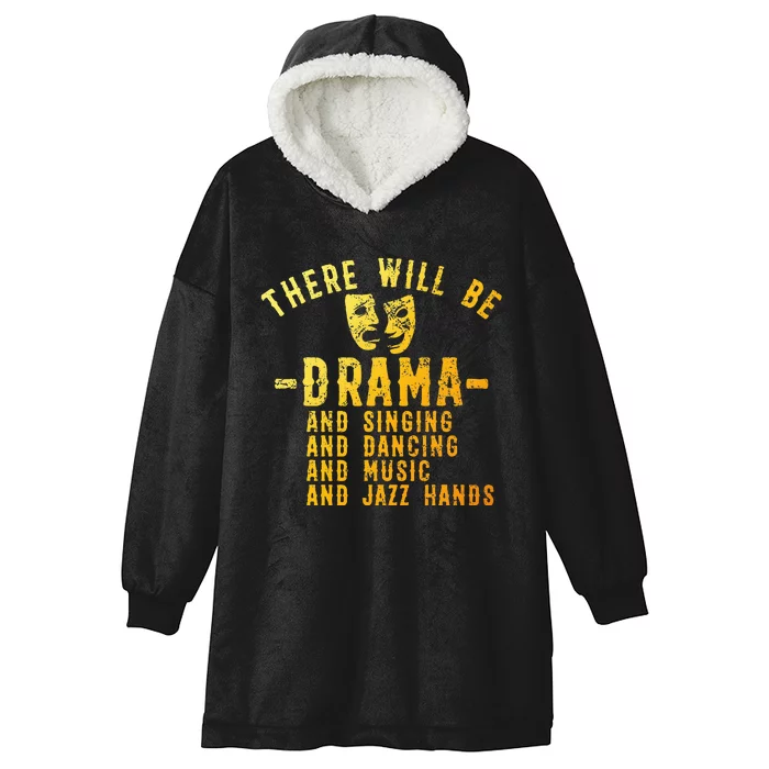 Musical Theatre Theater Actor Broadway Hooded Wearable Blanket