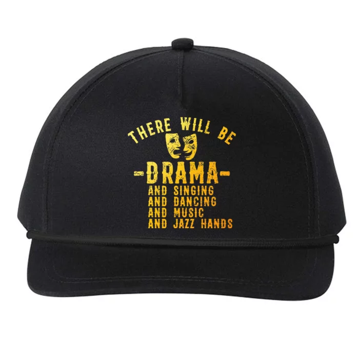 Musical Theatre Theater Actor Broadway Snapback Five-Panel Rope Hat