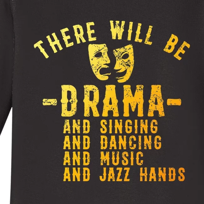 Musical Theatre Theater Actor Broadway Baby Long Sleeve Bodysuit