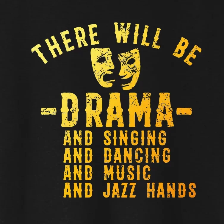 Musical Theatre Theater Actor Broadway Women's Crop Top Tee