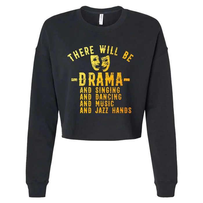 Musical Theatre Theater Actor Broadway Cropped Pullover Crew