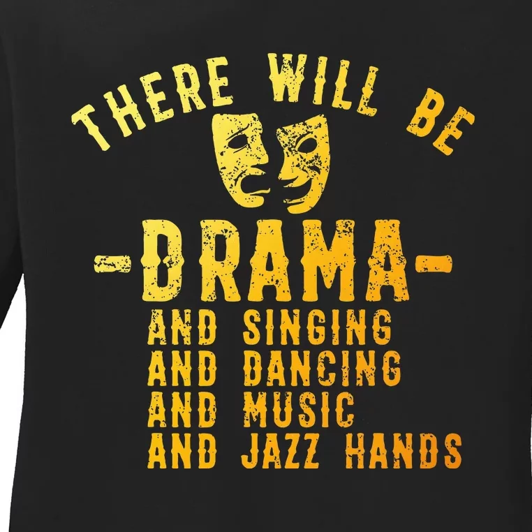 Musical Theatre Theater Actor Broadway Ladies Long Sleeve Shirt