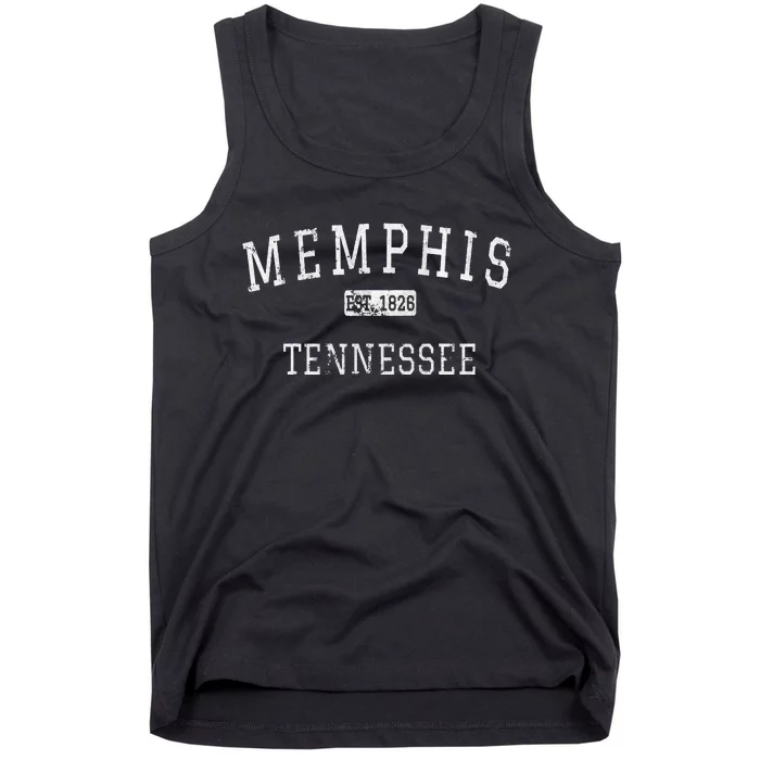 Memphis Tennessee TN Vintage Tank Top