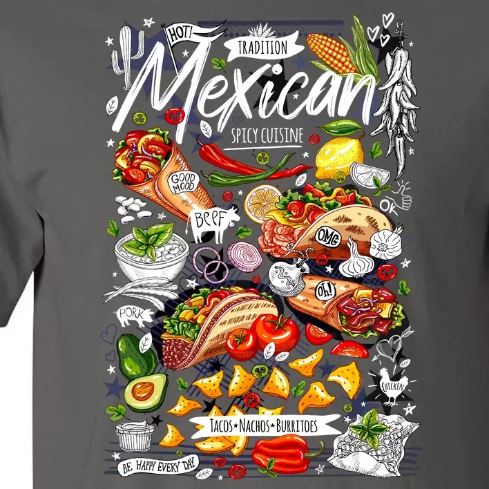 Mexican Tacos Taco Tradition Foodie Food Lover Tall T-Shirt