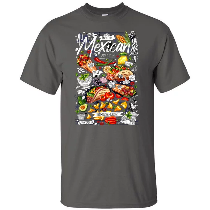 Mexican Tacos Taco Tradition Foodie Food Lover Tall T-Shirt