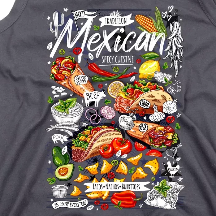 Mexican Tacos Taco Tradition Foodie Food Lover Tank Top