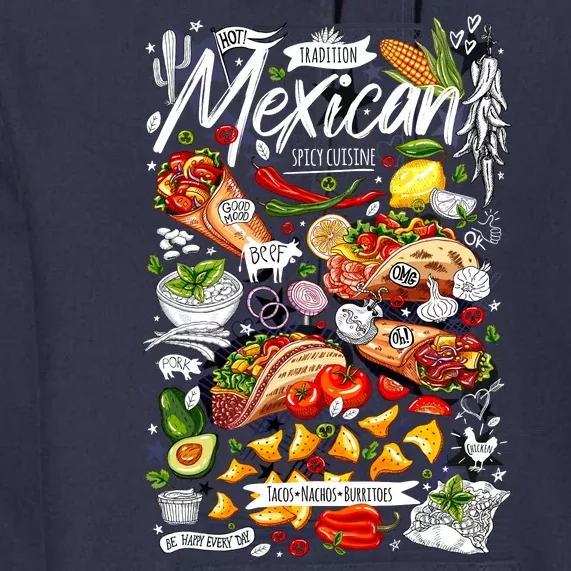 Mexican Tacos Taco Tradition Foodie Food Lover Premium Hoodie