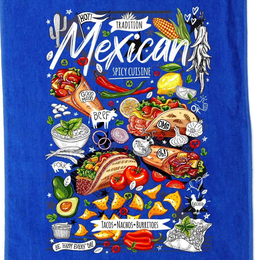 Mexican Tacos Taco Tradition Foodie Food Lover Platinum Collection Golf Towel