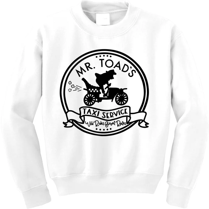 Mr Toads Taxi Service Mr Toads Wild Ride Kids Sweatshirt