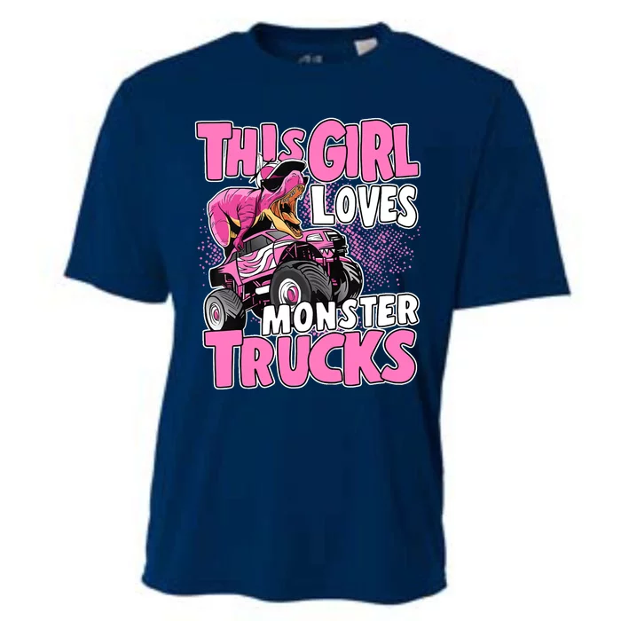 Monster Truck This Girl Loves Monster Trucks Cooling Performance Crew T-Shirt