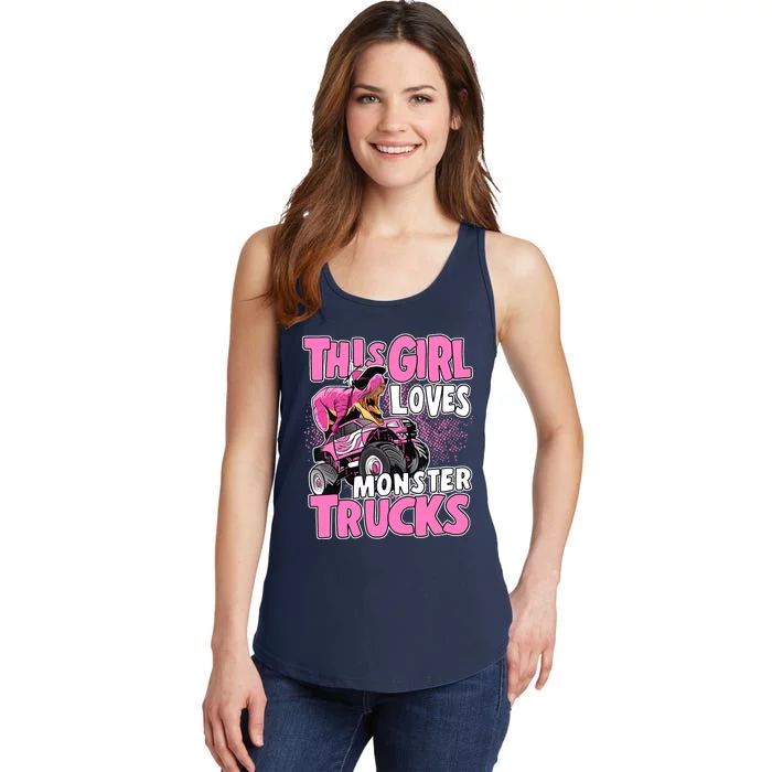 Monster Truck This Girl Loves Monster Trucks Ladies Essential Tank