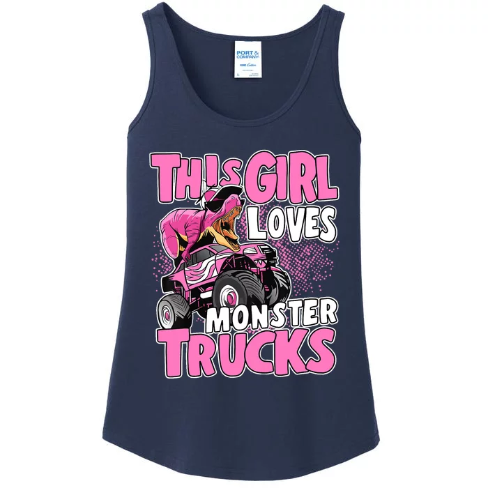 Monster Truck This Girl Loves Monster Trucks Ladies Essential Tank