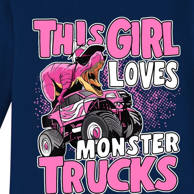 Monster Truck This Girl Loves Monster Trucks Baby Long Sleeve Bodysuit