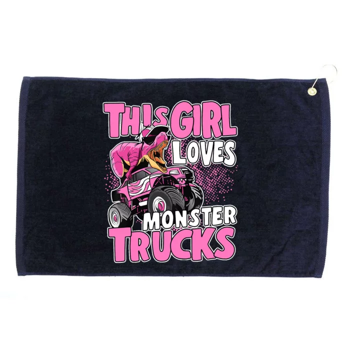 Monster Truck This Girl Loves Monster Trucks Grommeted Golf Towel